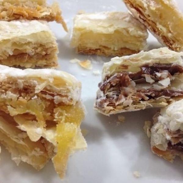 Mini Folhado Ganache de Chocolate Amargo